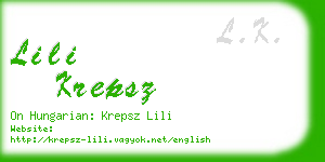 lili krepsz business card